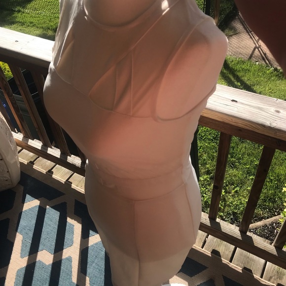 White & Mesh Bodycon Dress - Picture 8 of 16